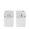 Regal Two-Tone Candleholders, Pair