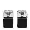 Regal Two-Tone Candleholders, Pair