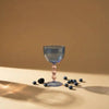 Blue Bubble Stem Cocktail Glass
