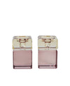Regal Two-Tone Candleholders, Pair