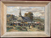 Pardon Near Guilvinec By Pierre Raighasse. Oil on Panel.