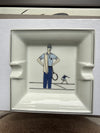 Vintage French Porcelaine D’auteuil Jacques Lobjoy Ashtray in