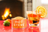 Hot Steve Sea Salt by Beautiful Briny Sea, maker lifestyle photo with a cocktail and chilli peppers