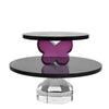 Two Tier Crystal Cake Stand
