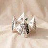 Paper Fortune Teller by Parcel, folded and standing, MA VIE studio