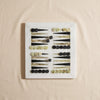 Marble Backgammon Set in green onyx and black by MarbleCultures, seen from above, MA VIE studio