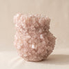 Crystal Vase Large Peach angled