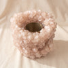 Crystal Vase Large Peach mouth and water tube