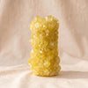 Crystal Vase Small in Citrine by Isaac Monte, angled view, MA VIE studio