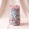 Crystal Vase Small in Dawn by Isaac Monte, angled view, MA VIE studio