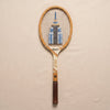 Empire State embroidered vintage tennis racquet by Moreland Manor, MA VIE studio