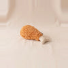 Fried chicken drumstick plush dog toy, mini, by Play Pet Brands, MA VIE studio