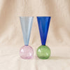 Bubbles Celebration Le Duo blown glass champagne flutes by L'Atelier du Vin, MA VIE studio