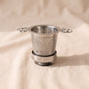 01living Chai Infuser, ornate pierced stainless steel basket with side handles