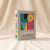 Amour embroidered photo album by Printworks on the MA VIE cotton backdrop