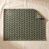 Sulawesi Feuillage coated placemat by Le Jacquard Français on the MA VIE cotton backdrop