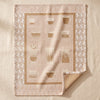Barista jacquard tea towel by Le Jacquard Français in Latte, twelve named coffee drinks, on the MA VIE cotton backdrop