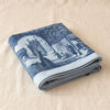 Versailles jacquard tea towel folded, showing the weight and thickness of the cloth