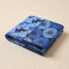 Yukata jacquard tea towel folded, showing the weight and thickness of the cloth