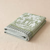 Promenade Impériale in Jade folded, showing the weight and thickness of the cloth