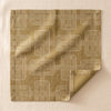 Hôtel Particulier linen napkin in Boiseries laid open on the MA VIE cotton backdrop