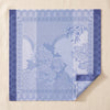 Promenade Impériale jacquard napkin in Lapis laid open on the MA VIE cotton backdrop