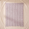 Cable Knit Baby Alpaca Throw in Orchid by Alicia Adams Alpaca, opened flat