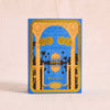 Reve d Or coffret by L.T. Piver, orientalist pavilion artwork in gold on azure blue
