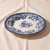 French Blue Dinner Plate by Novastyl, MA VIE studio, angle view
