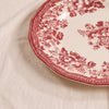 Washed Burgundy Dinner Plate by Novastyl, MA VIE studio, rim detail