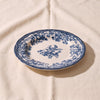 French Blue Dessert Plate by Novastyl, MA VIE studio, angle view
