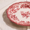 Washed Burgundy Dessert Plate by Novastyl, MA VIE studio, rim detail