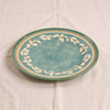Green Faience Dinner Plate by Novastyl, MA VIE studio, angle view