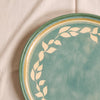 Green Faience Dinner Plate by Novastyl, MA VIE studio, rim detail