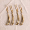 Peapod Cocktail Fork Set of 4 by Michael Michaud, MA VIE studio, hero