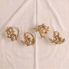 Acorn & Oak Napkin Rings, Set of 4 by Michael Michaud, MA VIE studio, top view