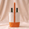 Two-Bottle Canvas Wine Host Bag, Orange by ShoreBags, MA VIE studio, hero