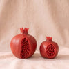 Pomegranate Beeswax Candle by BabaBoogs, MA VIE studio, both sizes