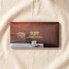 Casa Bosques date caramel 74% pure dark chocolate bar on MA VIE cotton