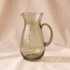 Etched Botanical Glass Pitcher in Green, MA VIE