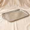 Queen Anne oblong tray in silver plate by Corbell Silver