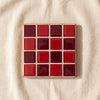 Glass tile coaster in Mon Amour seen from above, by Subtle Art Studios