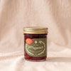 Jamagansett Strawberry Lime Preserves, 9 oz jar, on a natural cotton backdrop