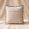 Plaid Linen and Cotton Pillow with Eyelash Fringe, second view, MA VIE