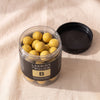 Lakrids B Passionfruit, White Chocolate-Coated Licorice, tub open, MA VIE studio