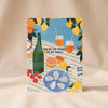 Aperol to My Spritz Card by Ula Bloom on a natural cotton backdrop