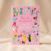 Cats Pajamas Card by Mr. Boddington's Studio on a natural cotton backdrop