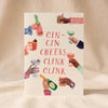 Cin Cin Card by Mr. Boddington's Studio on a natural cotton backdrop