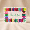 Fanciful Thanks Card by Mr. Boddington's Studio on a natural cotton backdrop