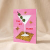 Tini Bit Older Birthday Card by Ula Bloom on a natural cotton backdrop